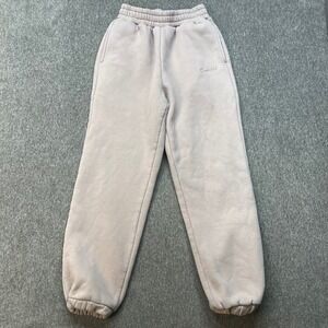 Comfrt Signature Sweatpants Mens Small Sand Taupe Fleece Joggers RN170537
